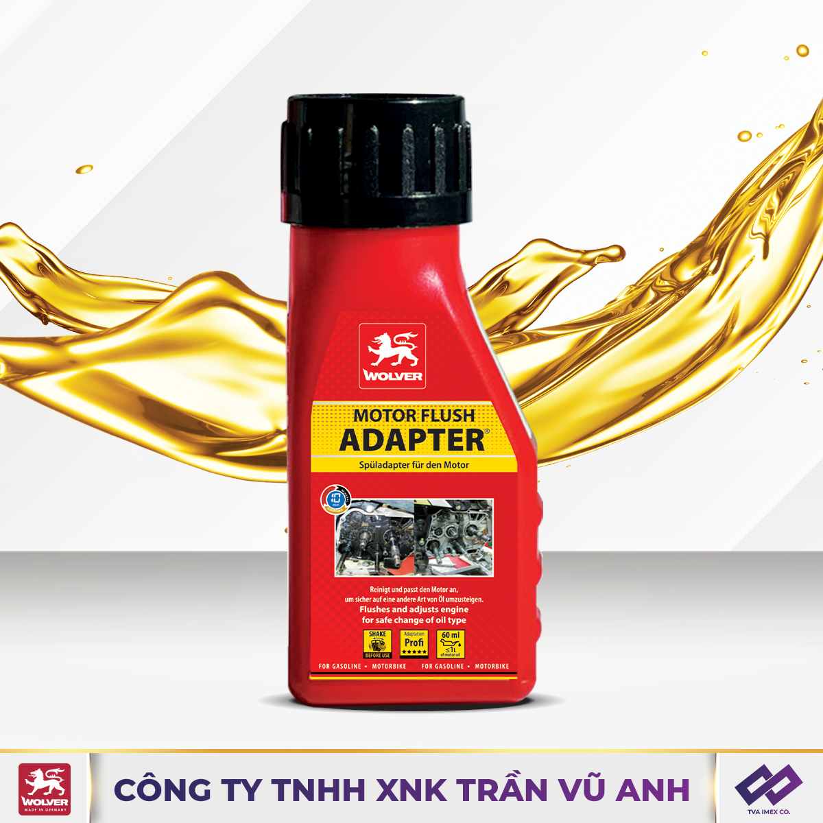 WOLVER MOTOR FLUSH ADAPTER 60ML